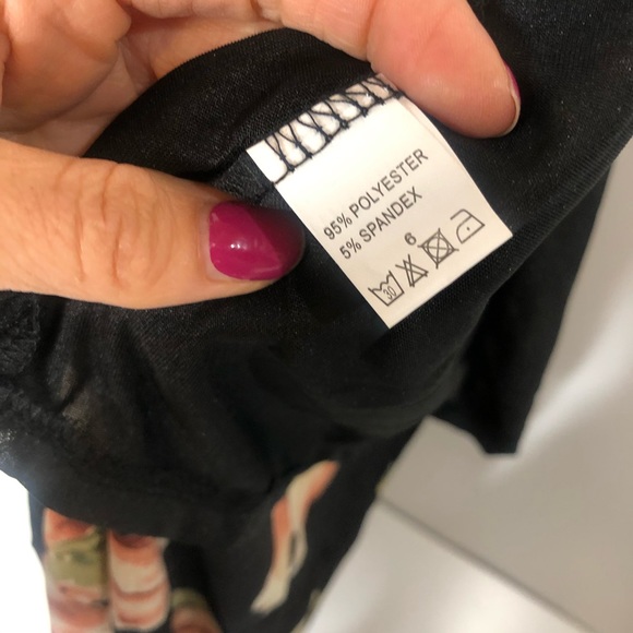 Never Worn Black Floral Halter Maxi Dress Pink - Picture 5 of 14